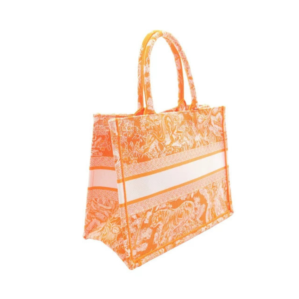 Dior Canvas Orange TOTE BOOK Bag